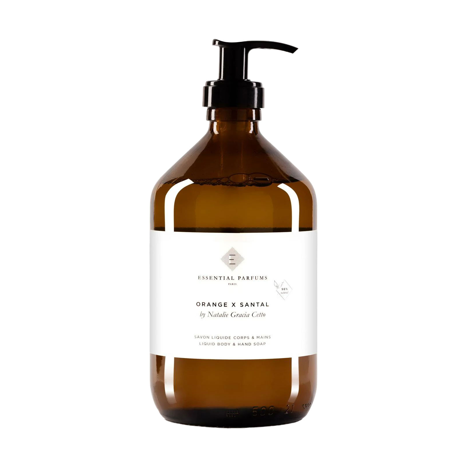 Парфумоване рідке мило для рук та тіла Essential Parfums Orange X Santal Body and Hand Soap унісекс, 500 мл